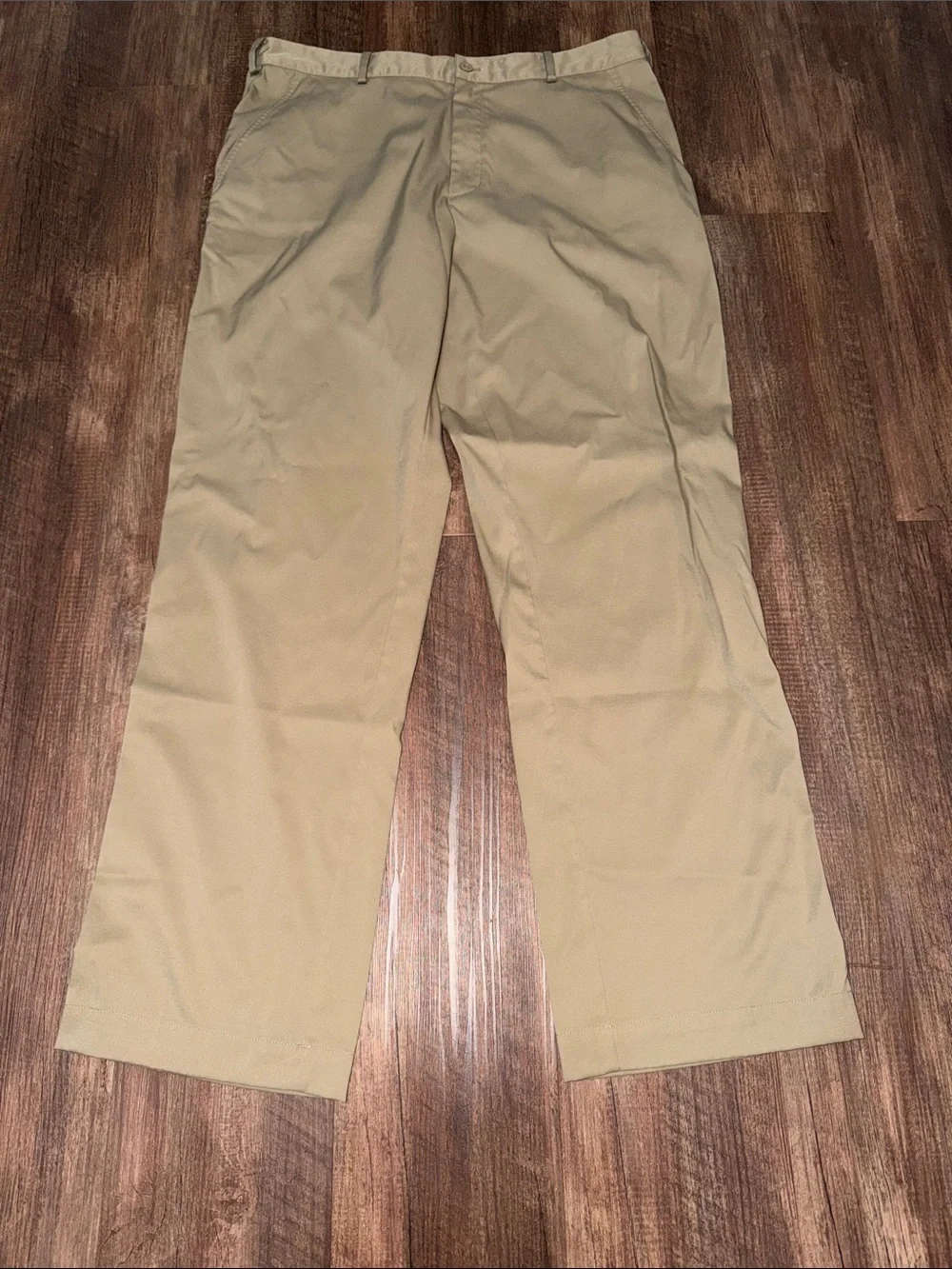 Nike Golf Pants Mens 34x32 Tan Performance Dri-FIT Flat Front319685--235